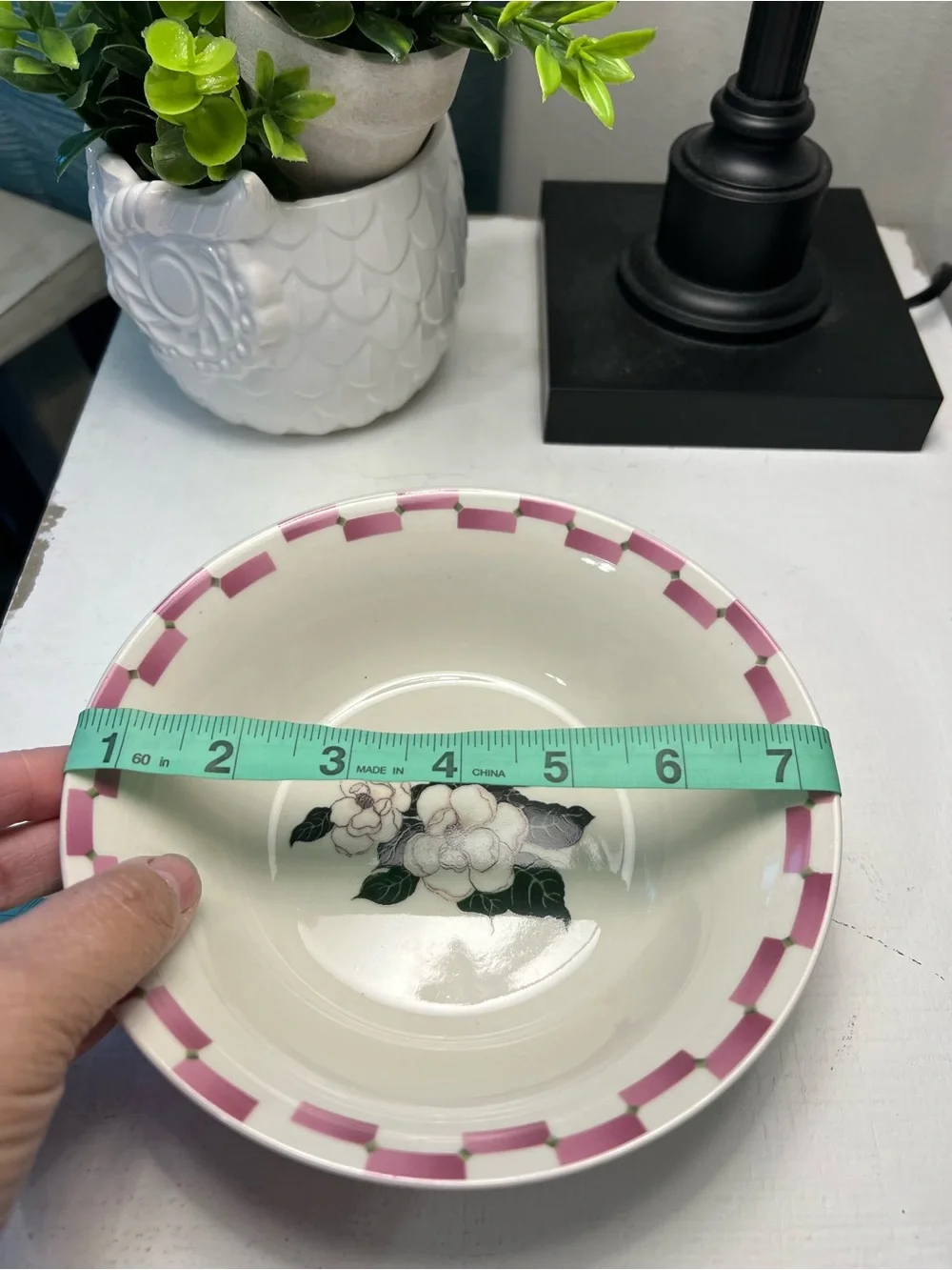 Vintage 1998 Dollar General Magnolia Floral Bowls & Salad Plates Set of 4